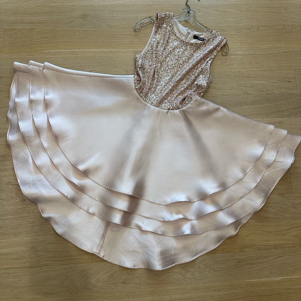 Elegant Pink Sequin Women’s Dress Sz 6